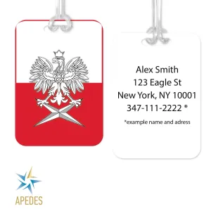 Poland Rectangle Luggage Tag
