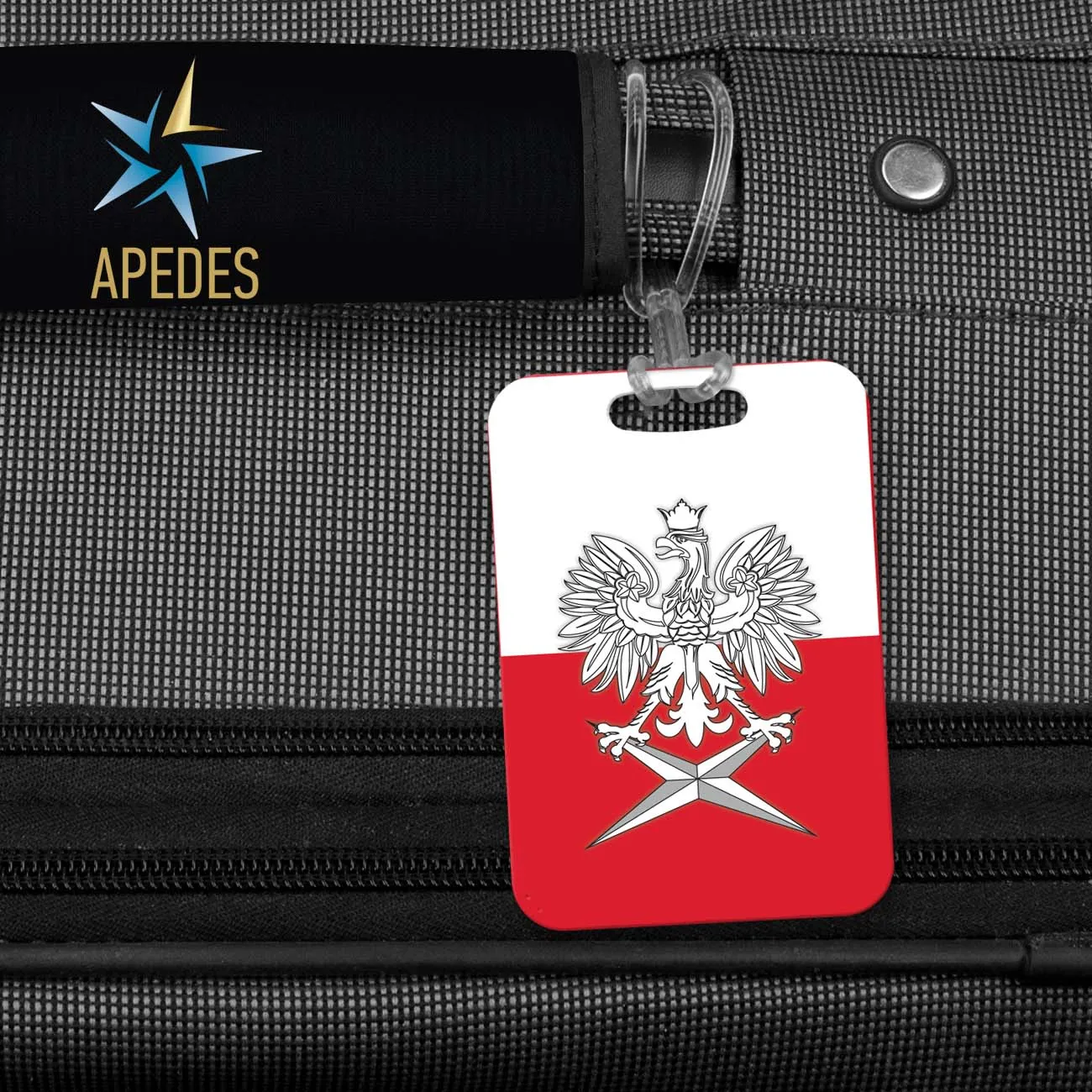 Poland Rectangle Luggage Tag