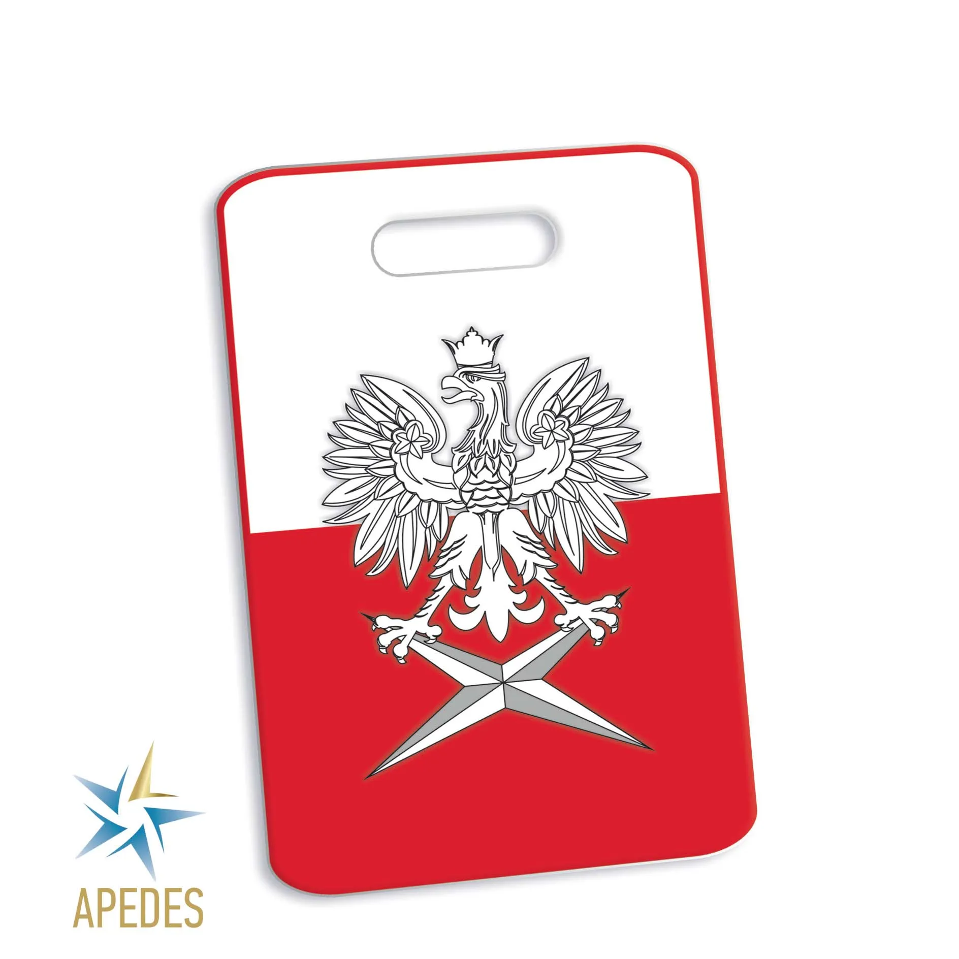 Poland Rectangle Luggage Tag