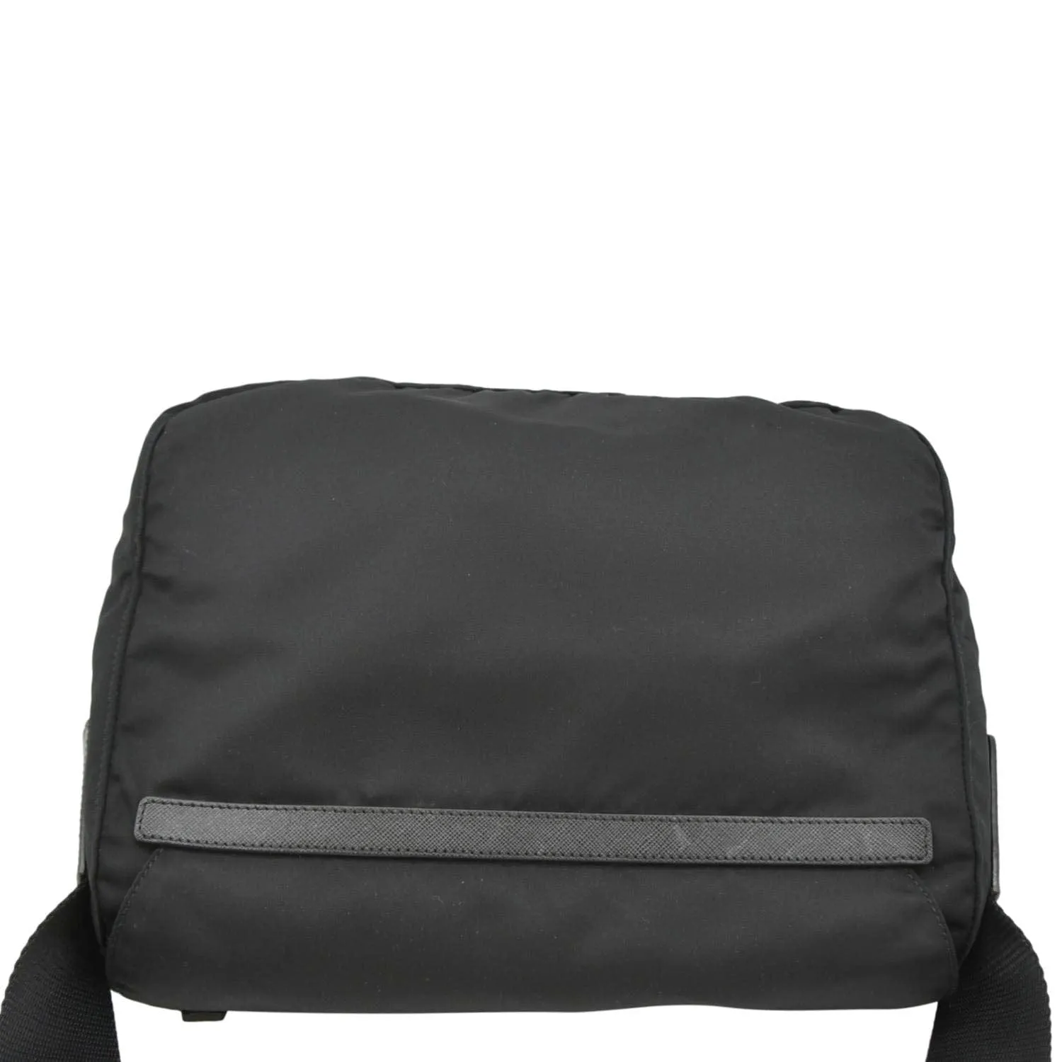 PRADA Vela Re-Edition Nylon Messenger Bag Black