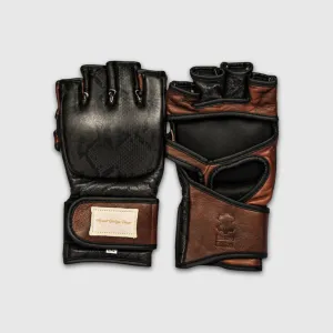 PRO Black Python Leather MMA Gloves (Limited Edition)