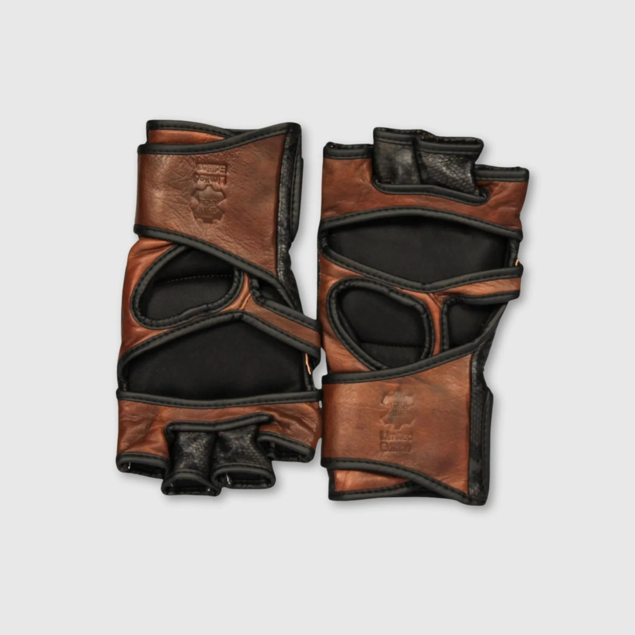 PRO Black Python Leather MMA Gloves (Limited Edition)