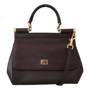 Purple MISS SICILY Dauphine Leather Hand Shoulder