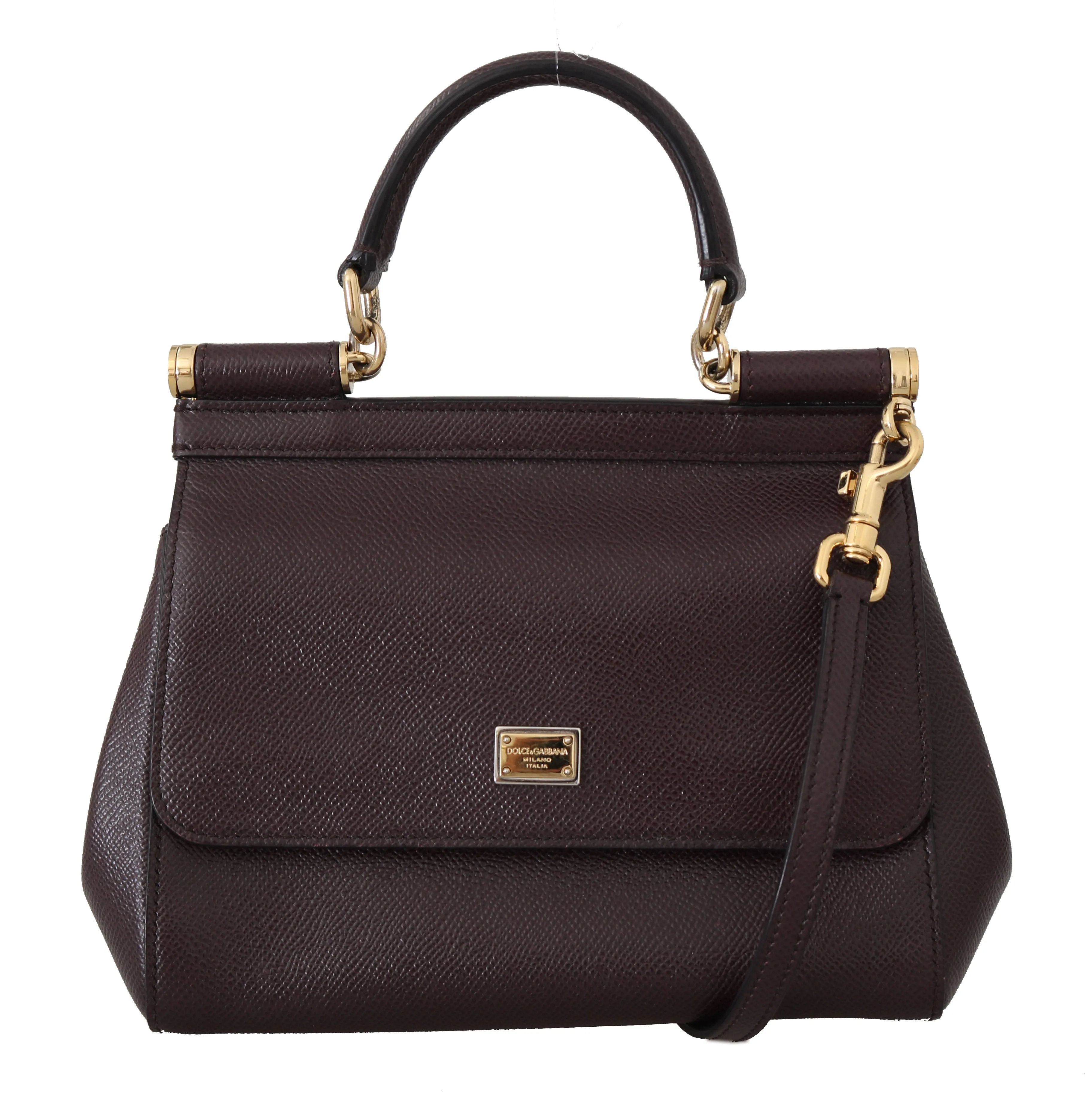 Purple MISS SICILY Dauphine Leather Hand Shoulder