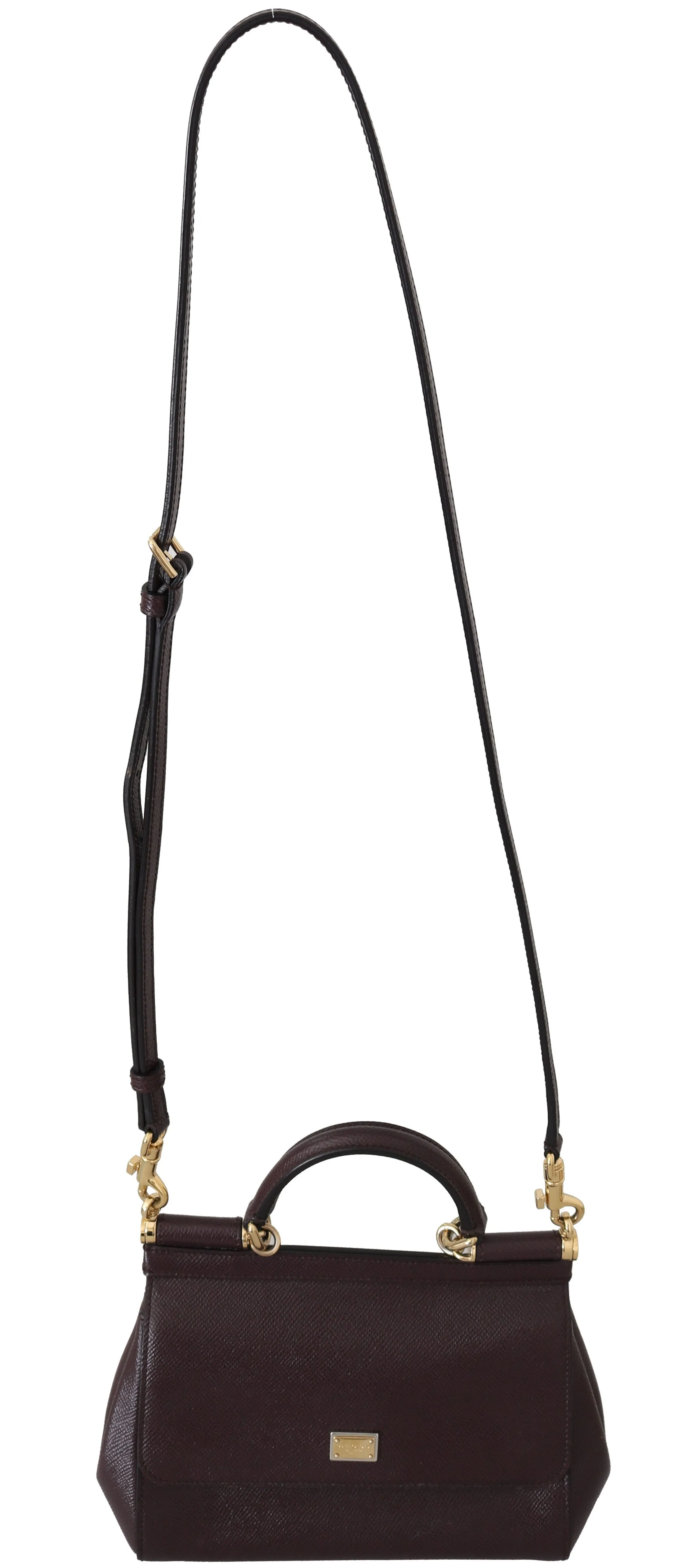 Purple MISS SICILY Dauphine Leather Hand Shoulder