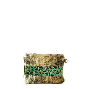 Purse Organizer - Dapple w/ Turquoise Caracole