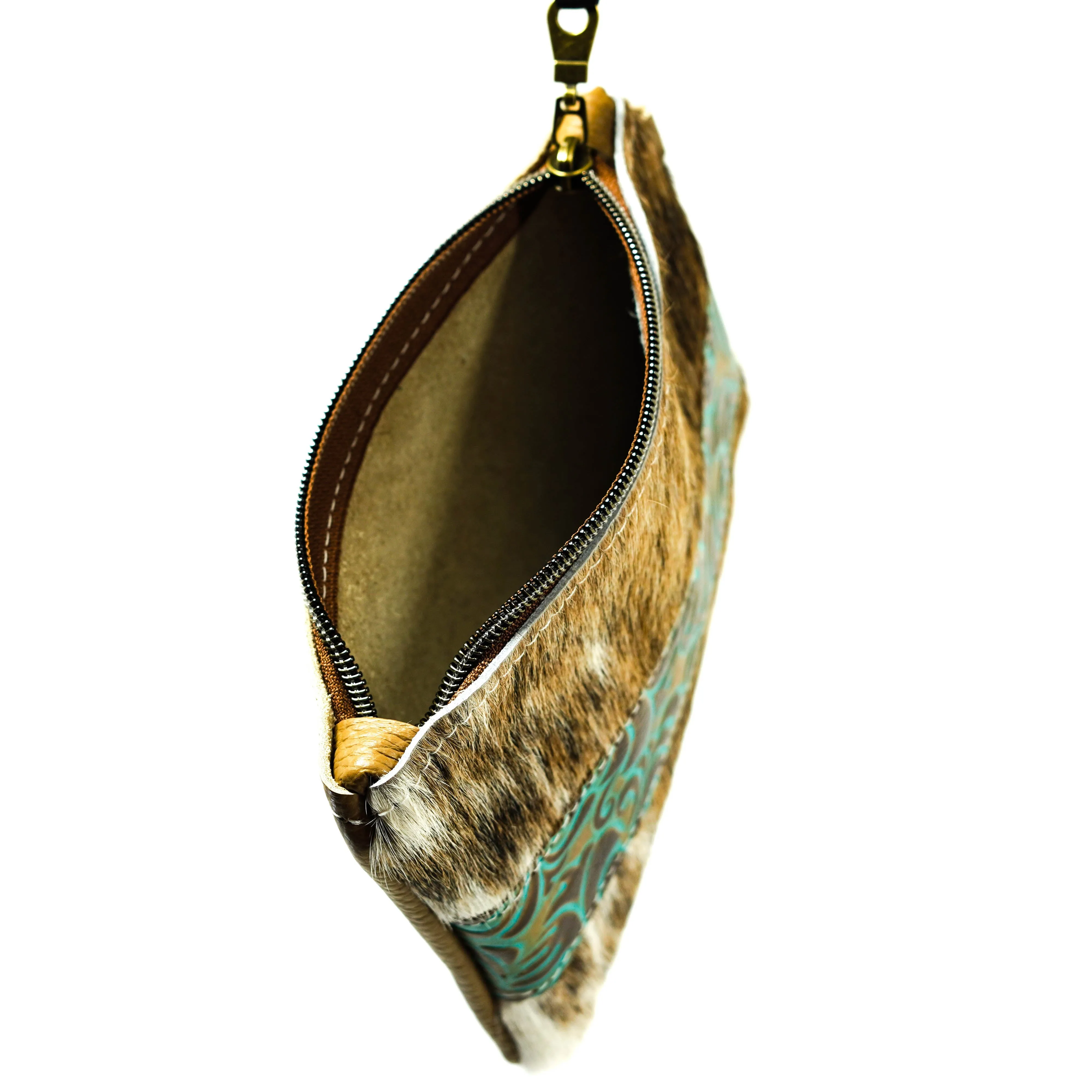 Purse Organizer - Dapple w/ Turquoise Caracole