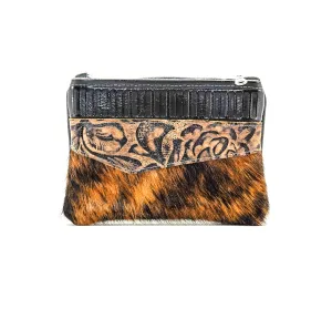 Purse Organizer - Red Brindle w/ Deadwood Roses
