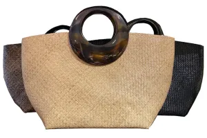 Rattan Tote Bag (Large Round Handle)