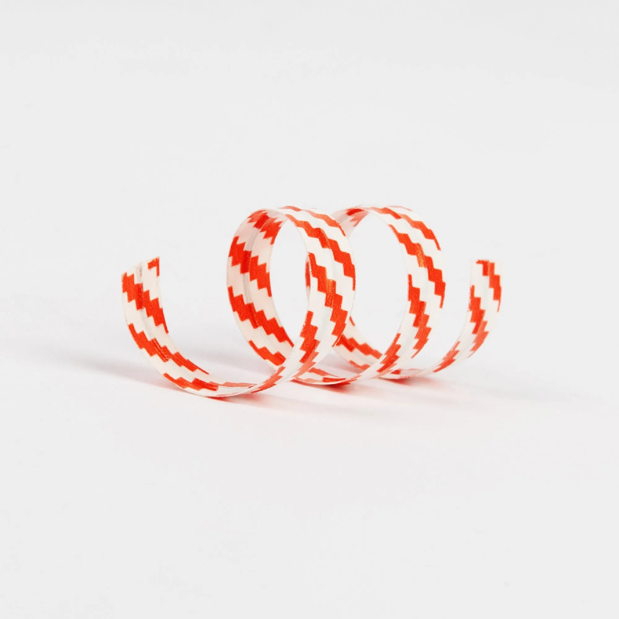 Red and White Striped Twist-Tie - 2,000/Pack