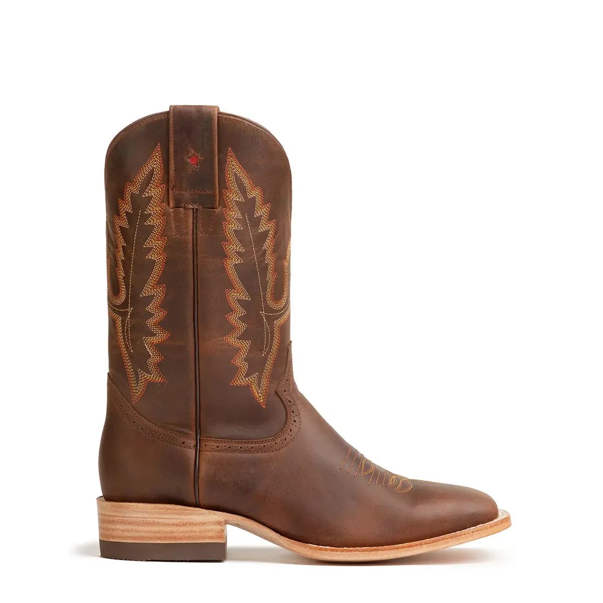 Rio Distressed Leather Rodeo Square Toe Boot - Encino Bronze