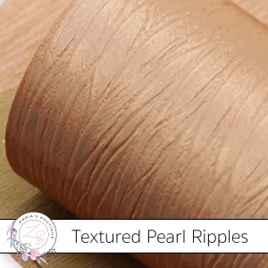 Ripples ~ Tan Brown Pearl Textured Faux Leather