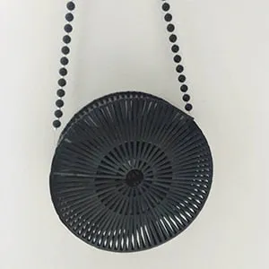Round Summer Handmade Bamboo  Bohemian Straw Bag