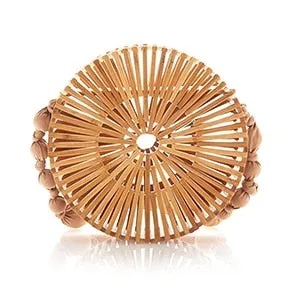 Round Summer Handmade Bamboo  Bohemian Straw Bag