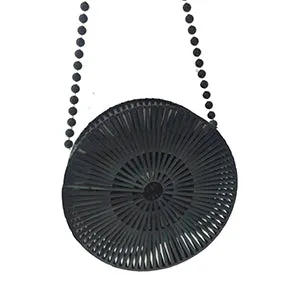 Round Summer Handmade Bamboo  Bohemian Straw Bag