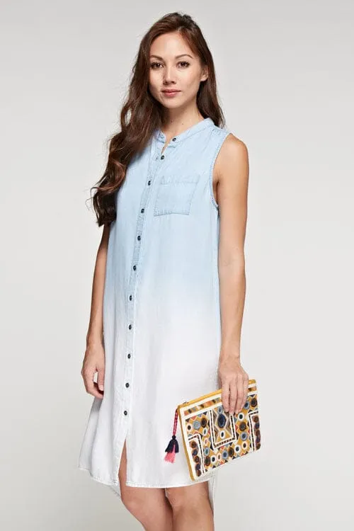 Sable Embroidered Clutch