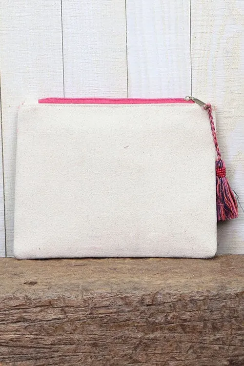 Sadie Embroidered Clutch