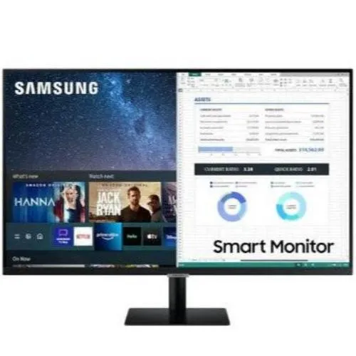Samsung 32" UHD Smart Monitor with Mobile Connectivity and Smart TV Apps LS32AM700UAXXA
