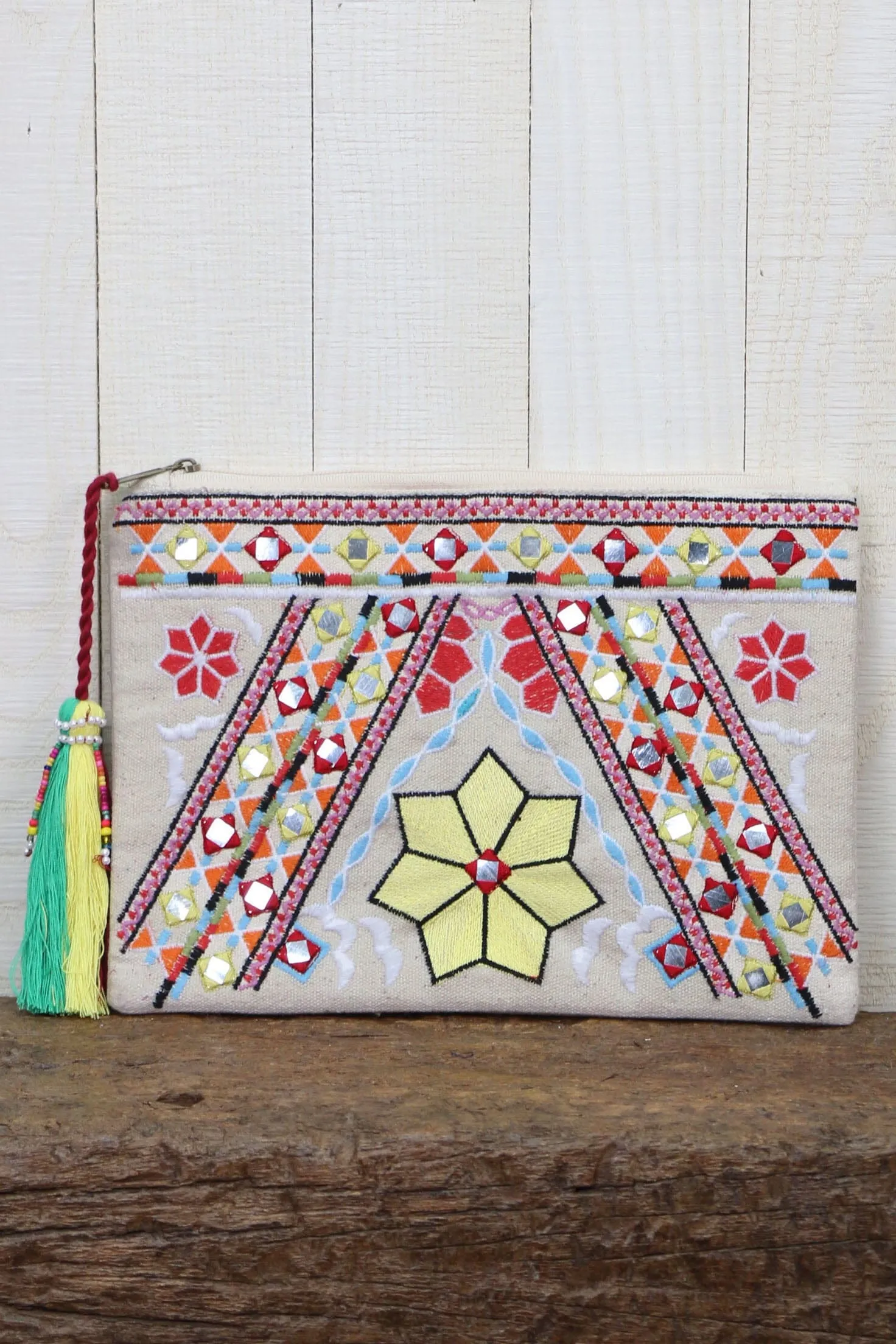 Sandra Embroidered Clutch