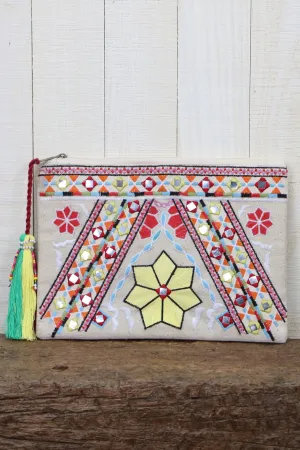 Sandra Embroidered Clutch