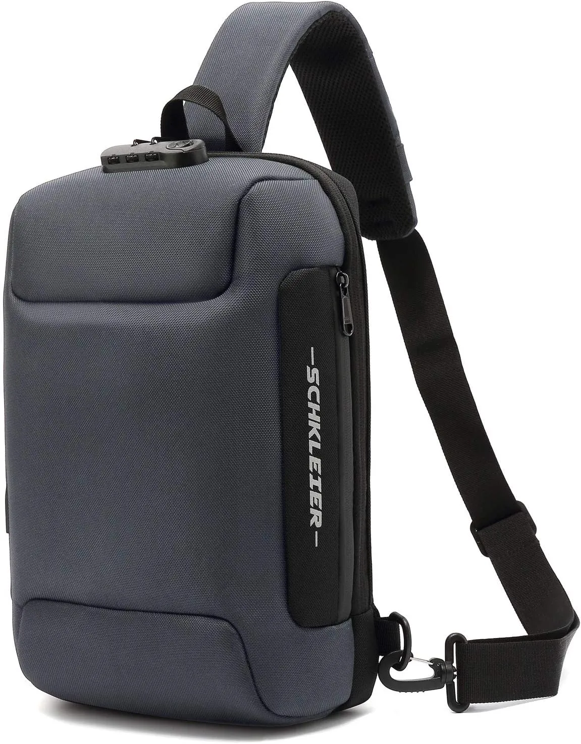 Schkleier Sling Bag USB Anti-theft Laptop Backpack, 13.3 Inch Casual Chest Shoulder Daypack for Men and Women