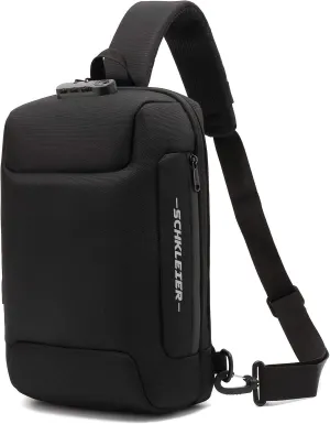Schkleier Sling Bag USB Anti-theft Laptop Backpack, 13.3 Inch Casual Chest Shoulder Daypack for Men and Women