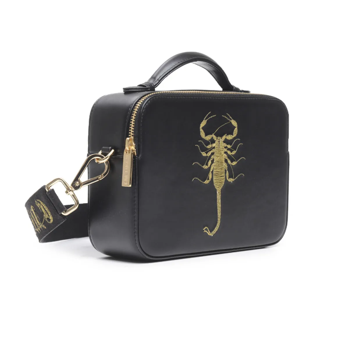 SCORPION REVERSE EMBROIDERED CROSSBODY BAG