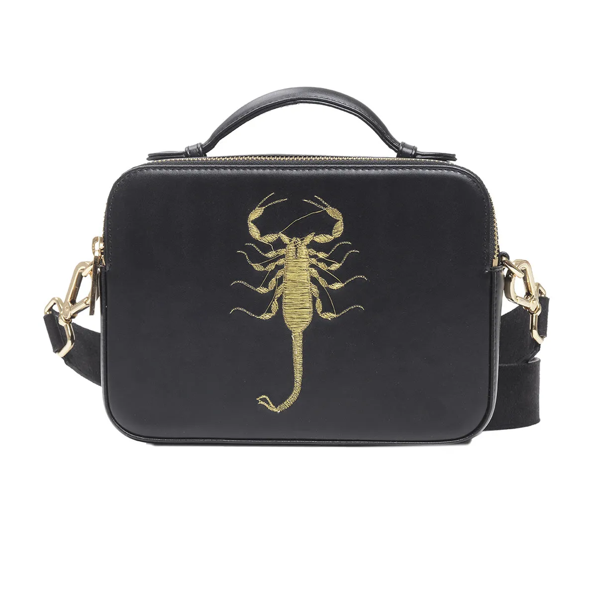 SCORPION REVERSE EMBROIDERED CROSSBODY BAG