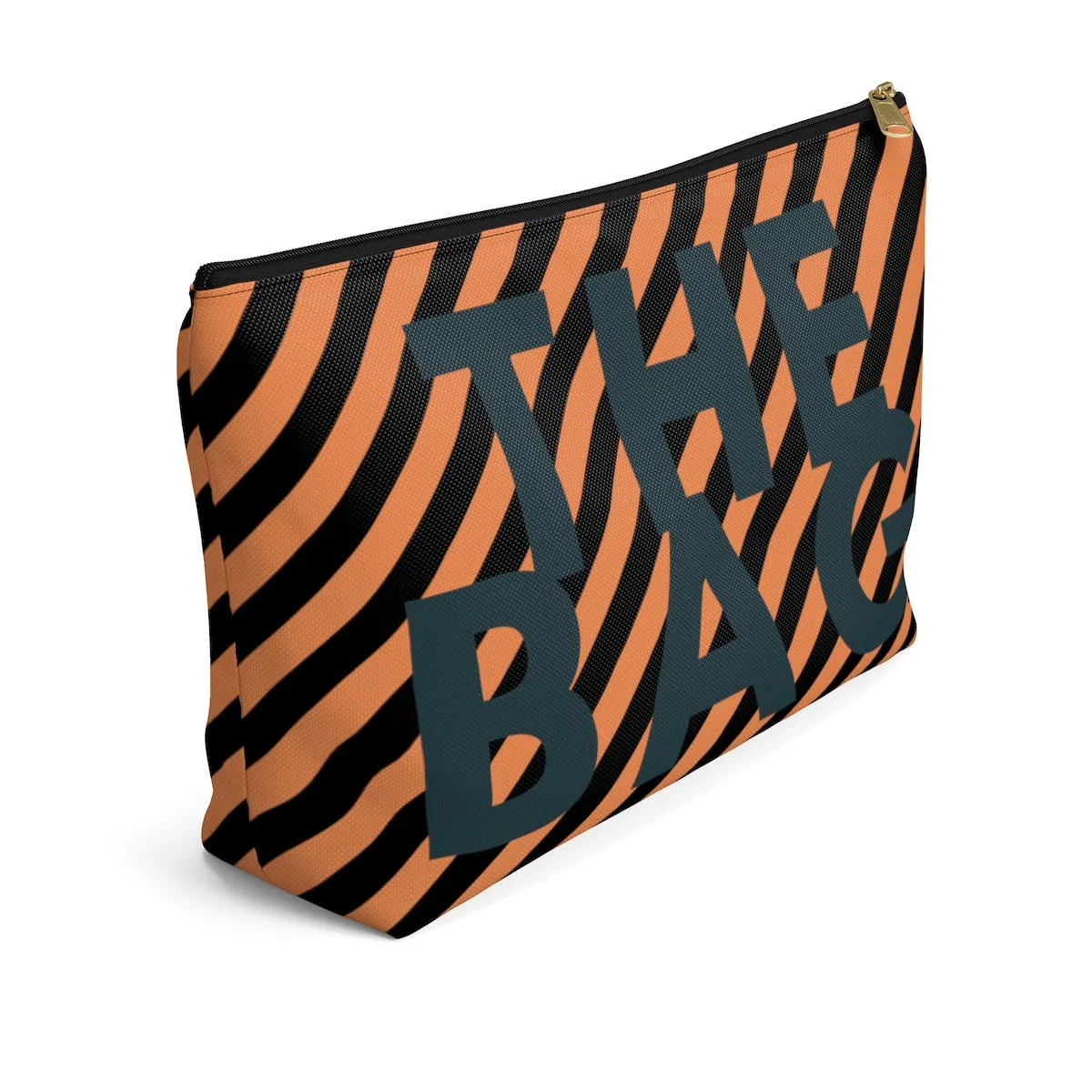 Secure The Bag (Tan Striped Pouch)