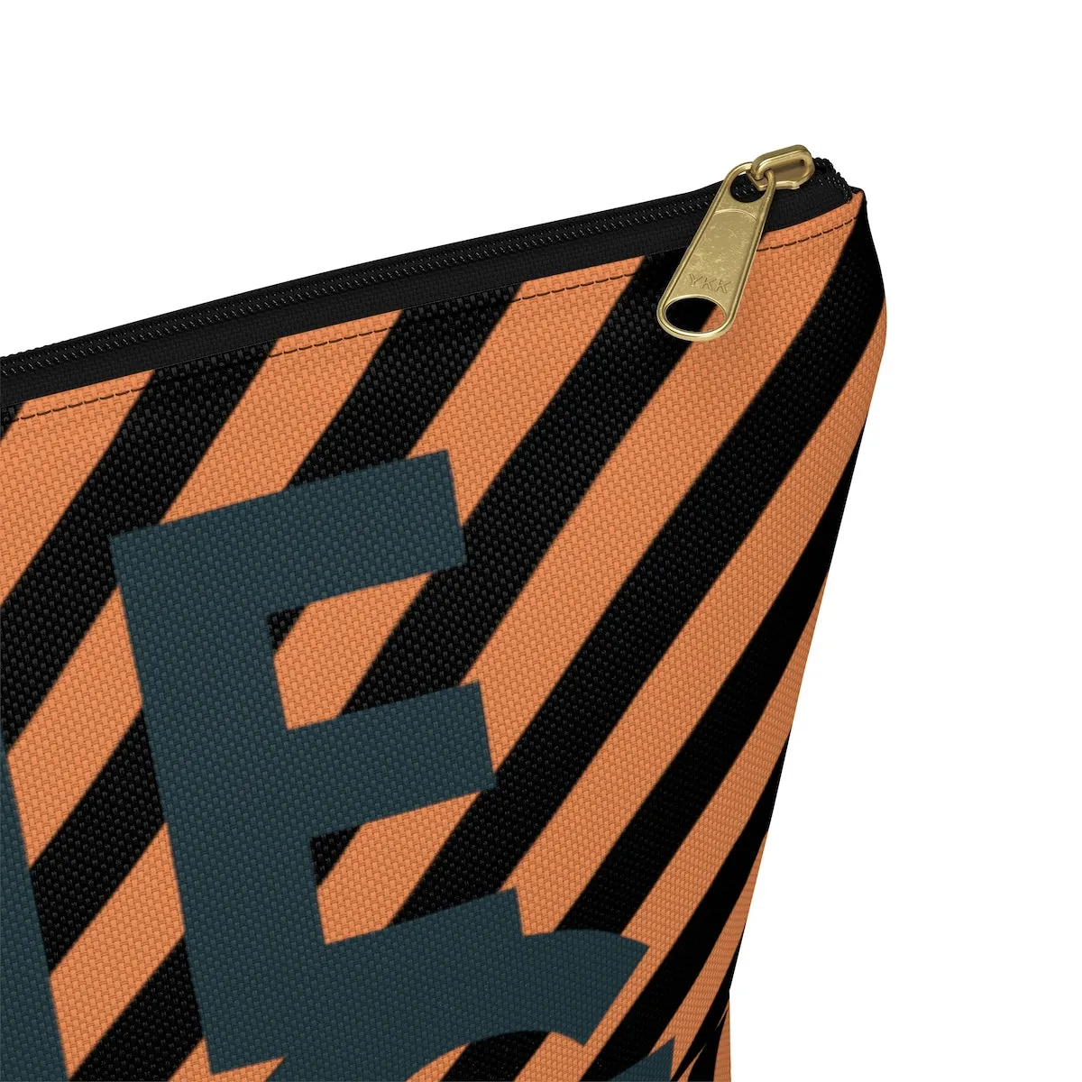Secure The Bag (Tan Striped Pouch)