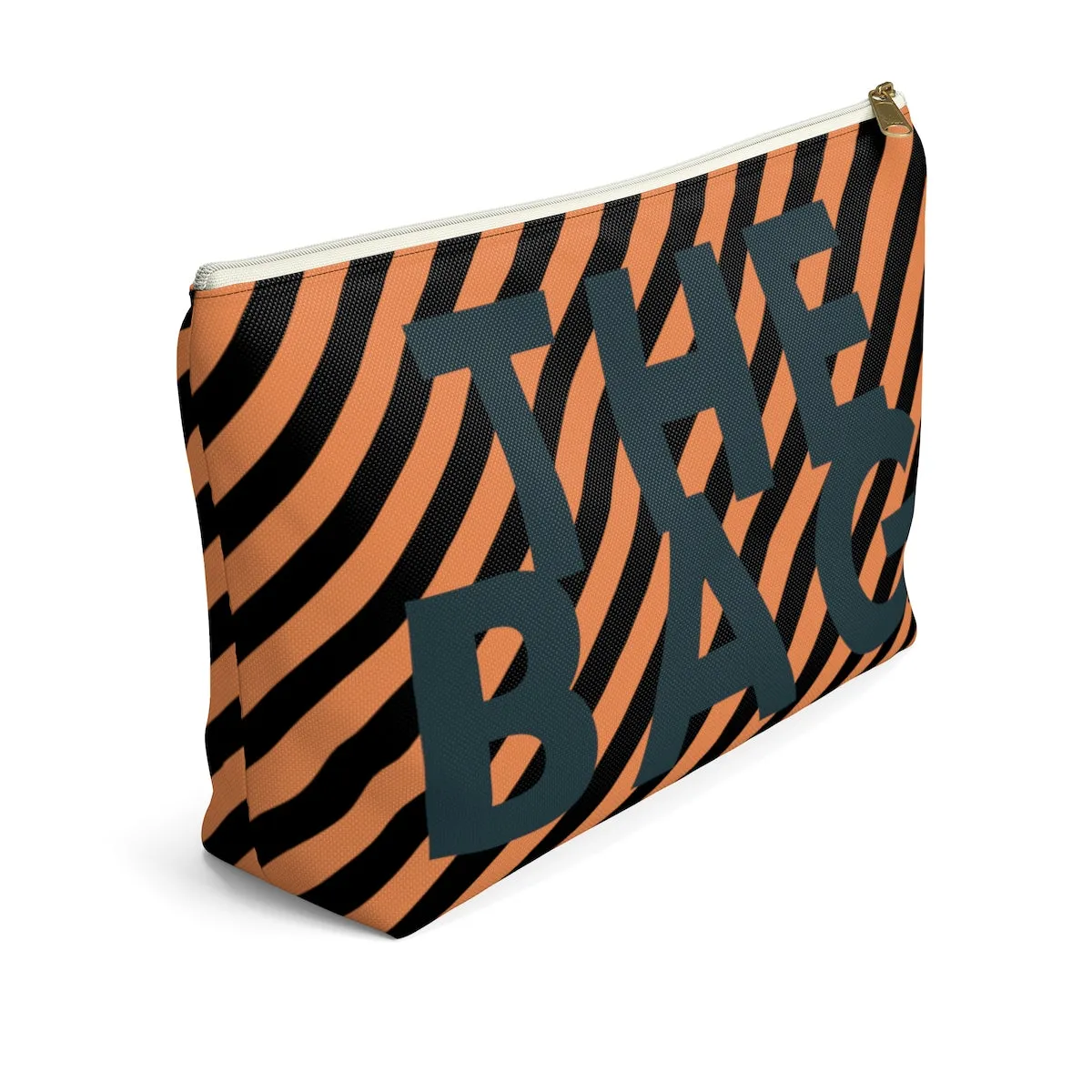 Secure The Bag (Tan Striped Pouch)