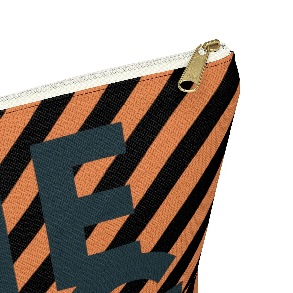 Secure The Bag (Tan Striped Pouch)