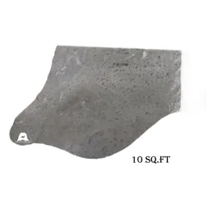 Silver Metallic Washed COWHIDE – Size: 10 Sq.Ft –  20 Sq.Ft. Premium Cow Hide Rug