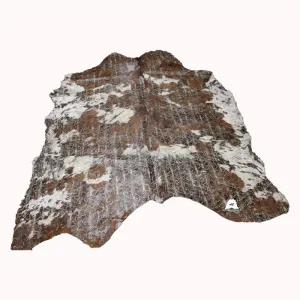 Snake Print  on  Brindle COWHIDE - 84 x 67 INCHES - Premium Cowhide Leather