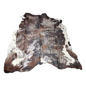 Snake Print on tricolor   COWHIDE -81x74 INCHES - Premium Cowhide Leather