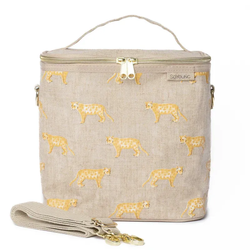 So Young Linen Lunch Poche (Golden Panthers)
