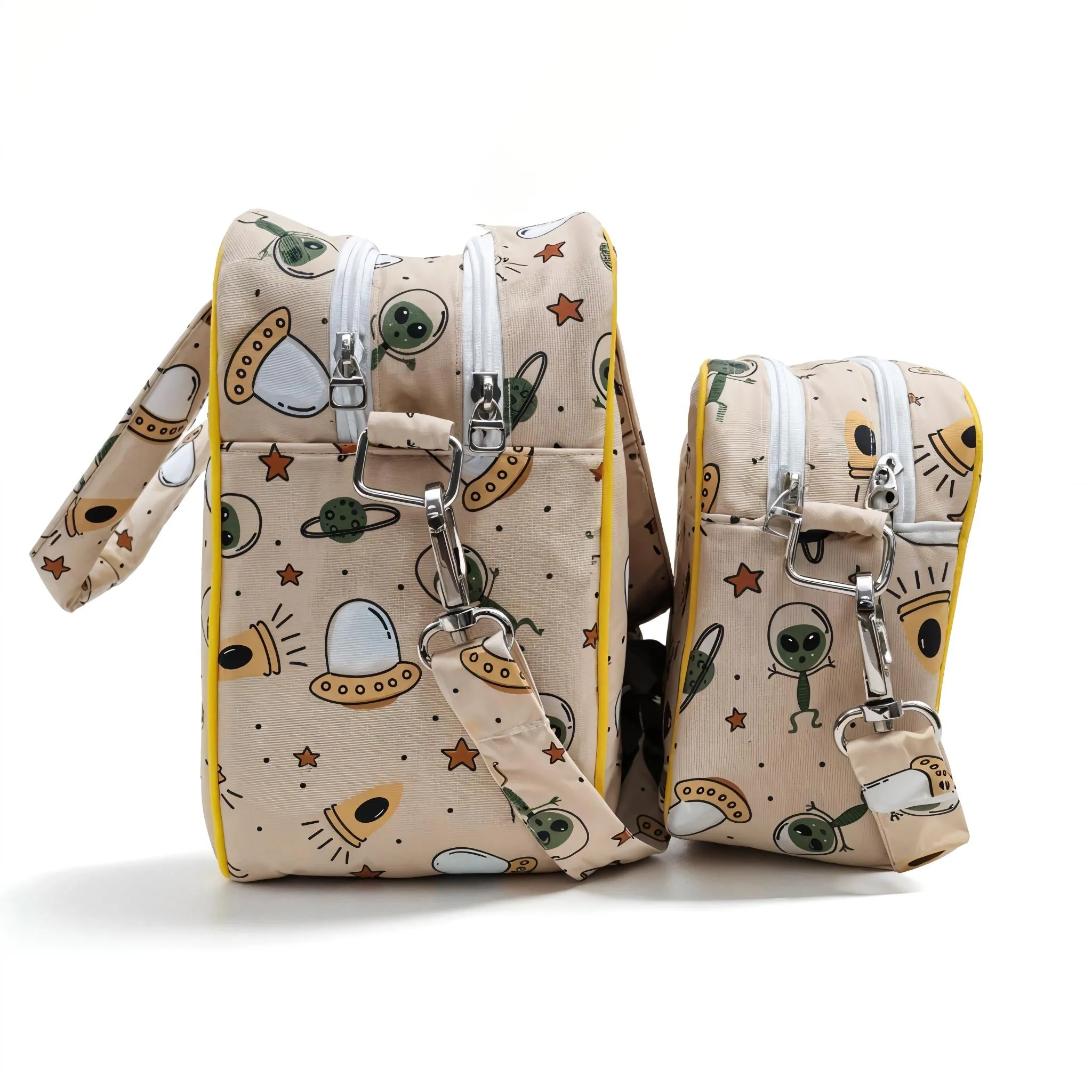 SPACE INVADERS PRINTS TRAVEL BAG