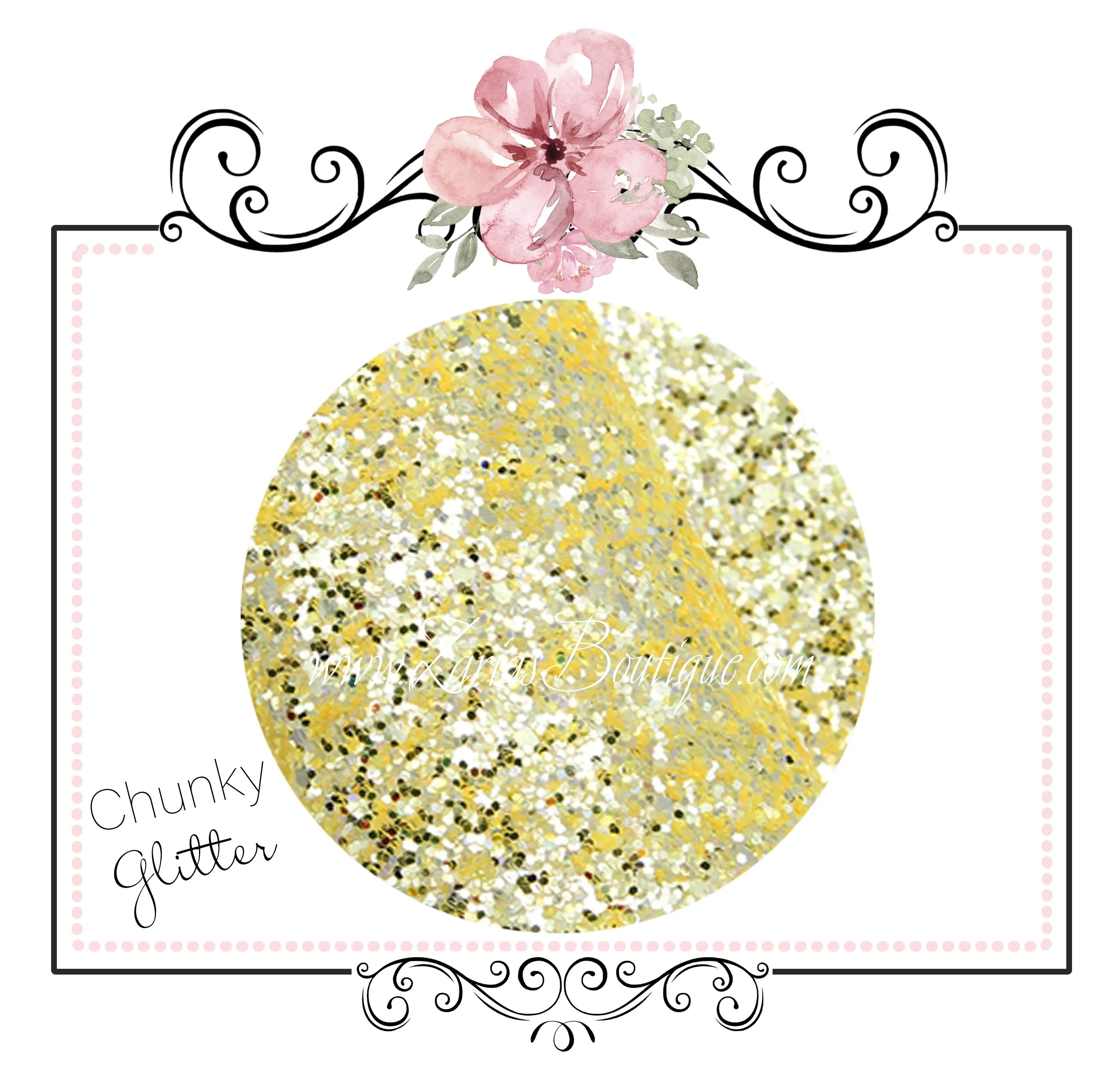 Sparkle Sun ~ 20 x 34cm ~ Chunky Glitter Faux Leather Fabric Sheets