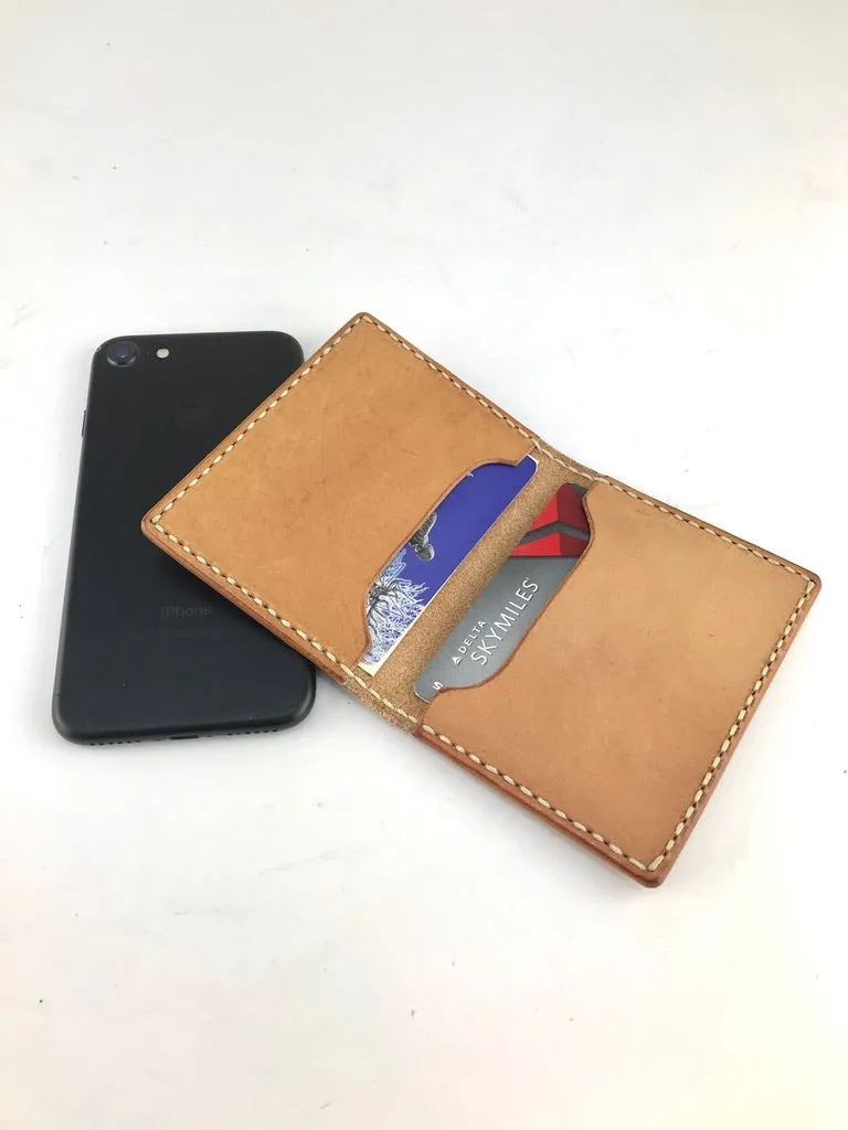 Spring Creek Minimalist Leather Wallet Card Holder