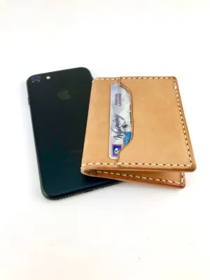 Spring Creek Minimalist Leather Wallet Card Holder