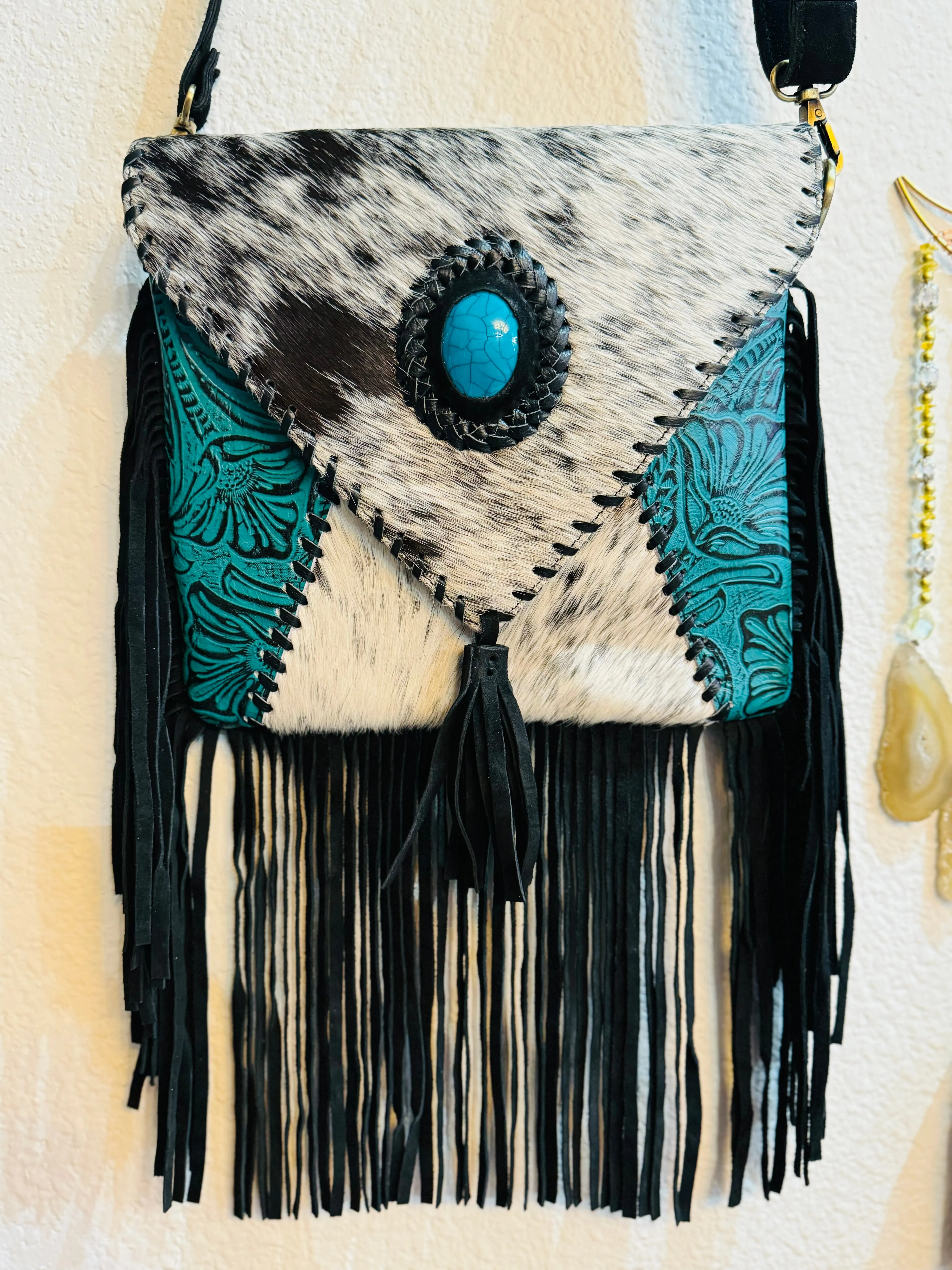 Stone Fringe Bag