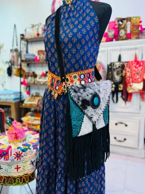 Stone Fringe Bag