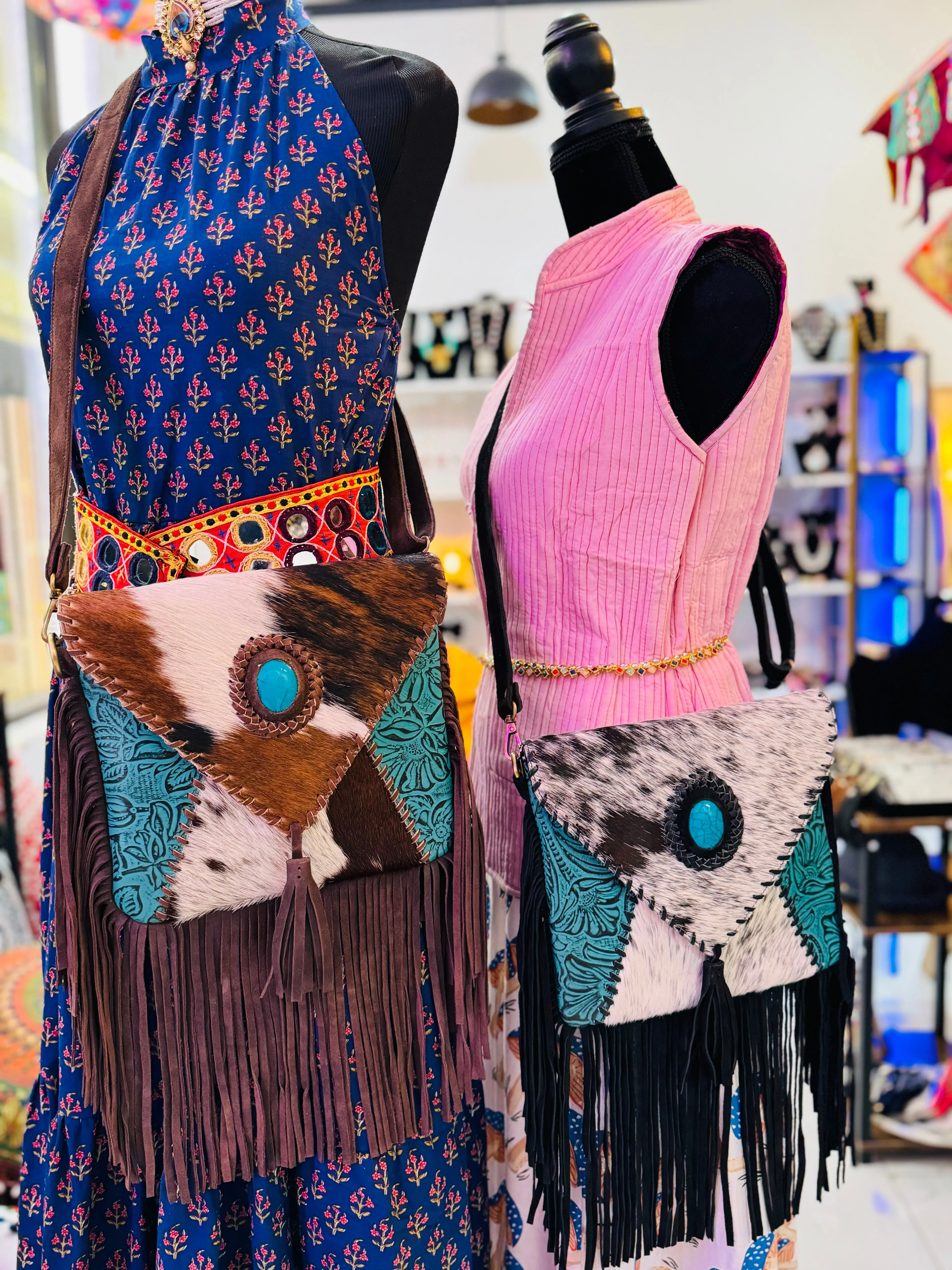 Stone Fringe Bag