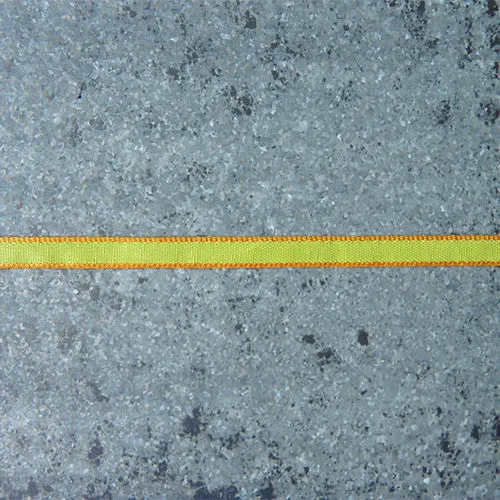 Striped Ribbon - Lime / Orange