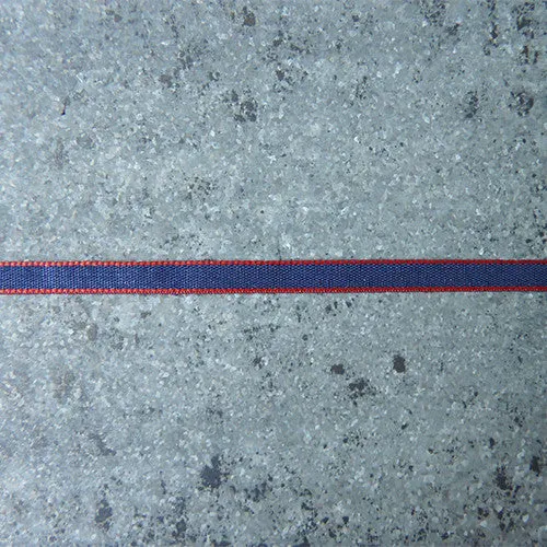Striped Ribbon - Navy / Red