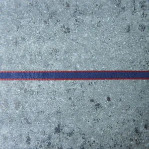 Striped Ribbon - Navy / Red