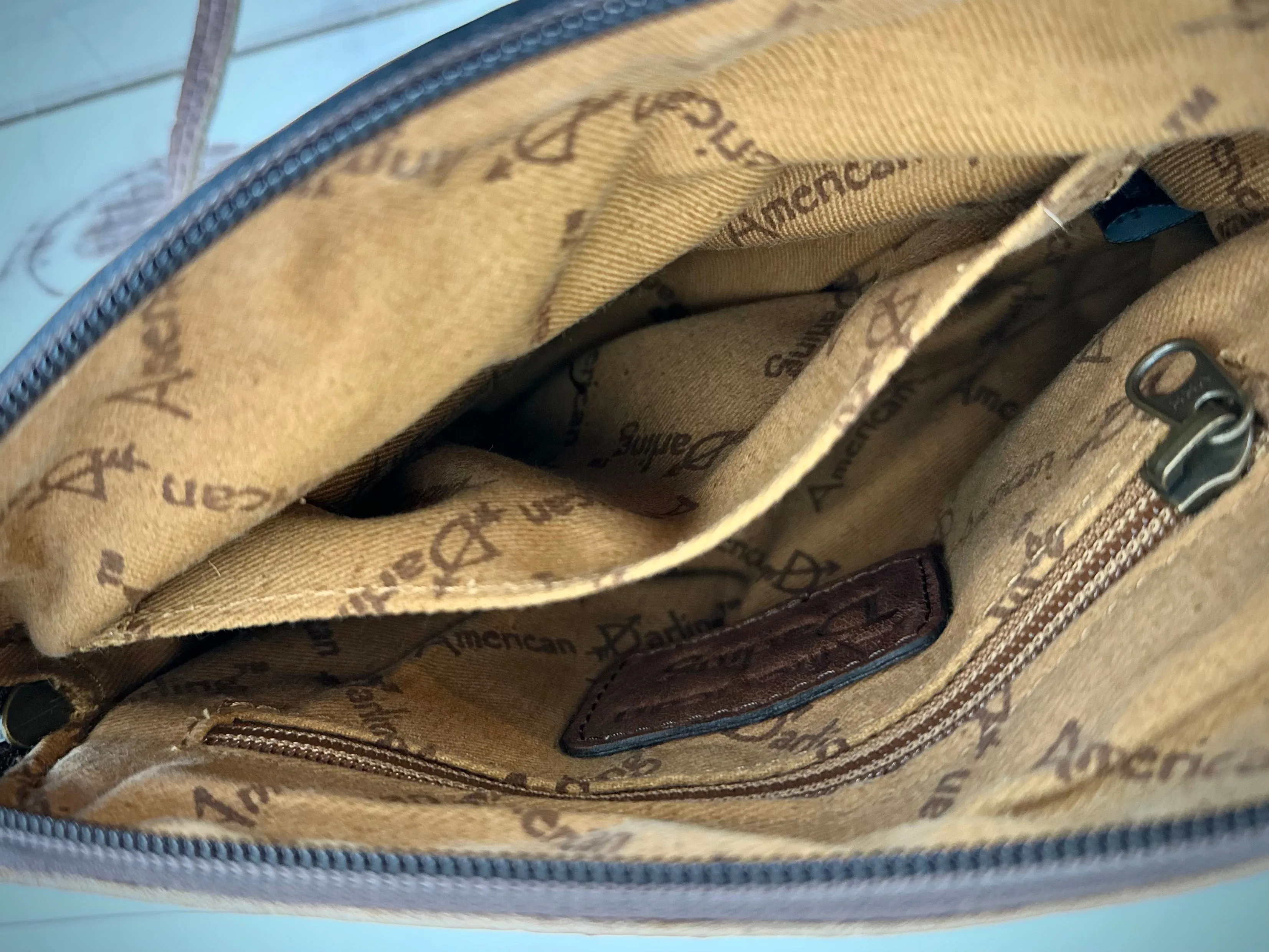 Sunflower Bull Head Leather Tooled and Buckstitch Handbag