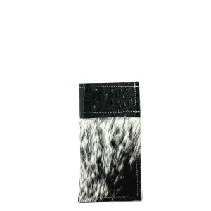 Sunglass Case - Black & White w/ Onyx Croc