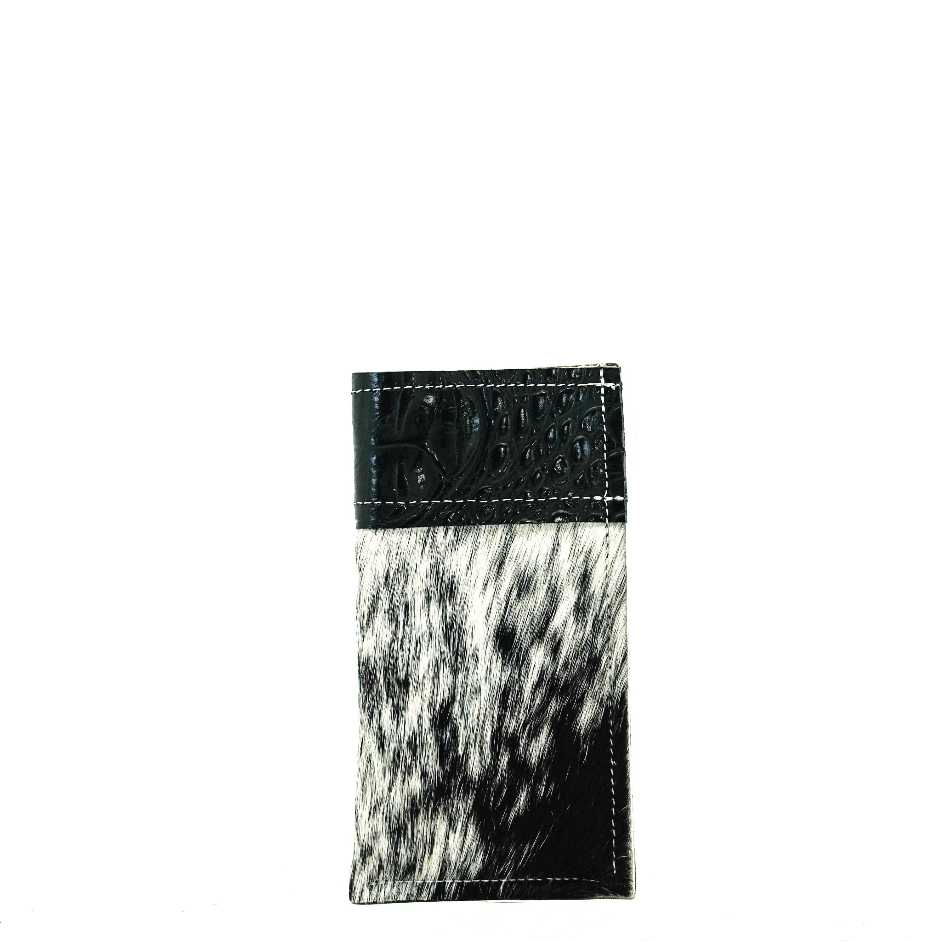 Sunglass Case - Black & White w/ Onyx Croc