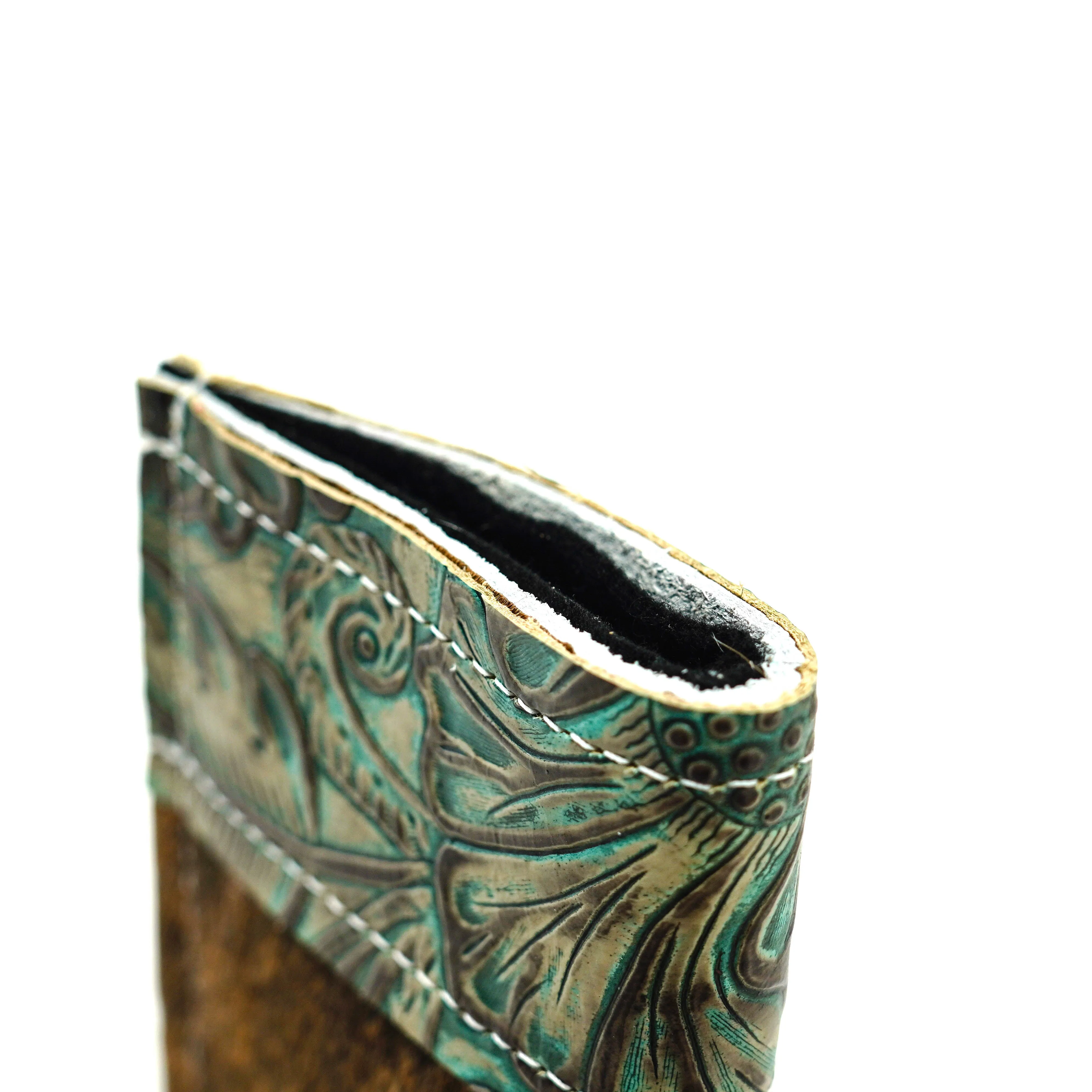 Sunglass Case - Brindle w/ Turquoise Autumn